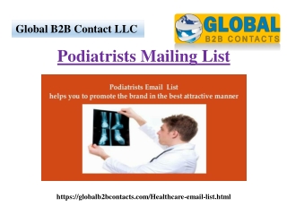 Podiatrists Mailing List