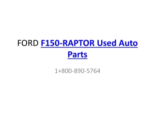 Buy Online F150-raptor FORD Old Auto Parts
