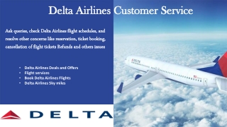 Ask your flight related queries through Delta Airlines Customer Service