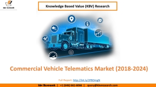 Commercial Vehicle Telematics Market Size- KBV Research