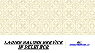 Ladies Salons service in Delhi NCR