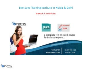 Best Java Training Institute in Noida & Delhi