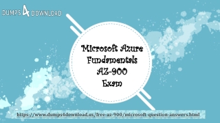 Microsoft AZ-900 Certifications Dumps Download | AZ-900 Study Materiel