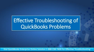 QuickBooks Enterprise Online Solution 1-888-238-7409