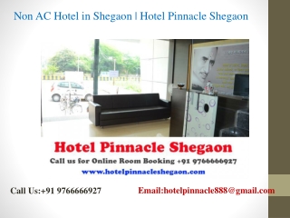 Hotels Near Anand Sagar Shegaon | Hotel Pinnacle Shegaon