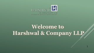 Auditing and Assurance Services – Harshwal & Company LLP