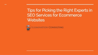 Tips for Picking the Right Experts in SEO Services for Ecommerce Websites