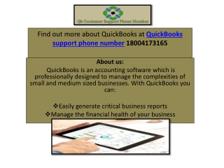 QuickBooks support phone number