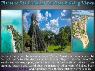 Places to See in Belize For Breathtaking Views