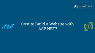 How Much Does It Cost to Build a Website with ASP .NET?