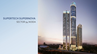 Get Studio Apartments with Supertech Supernova at Sector 94 Noida