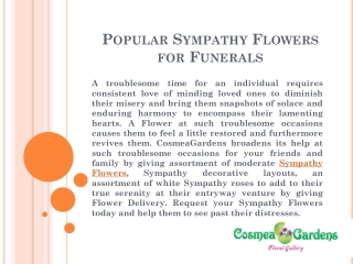 Sympathy Flowers