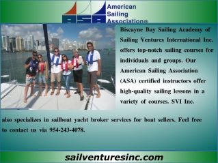 American Sailing Association Schools, Florida