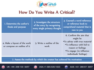 How Do You Write A Critical?
