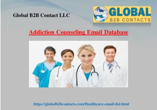 Addiction Counseling Email Database