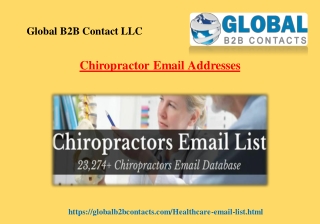 Chiropractor Email Addresses