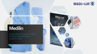 Medilin is one of the leading Indian manufacturer of Disposables Gown , Surgical Gown and Reusable Gown in linens. OT G
