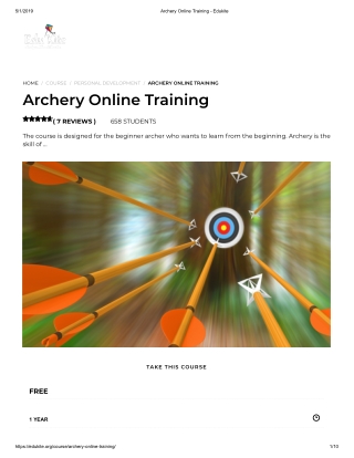 Archery Online Training - Edukite