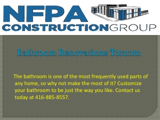 Bathroom Renovations Toronto