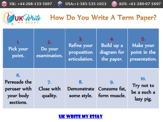 How Do You Write A Term Paper?