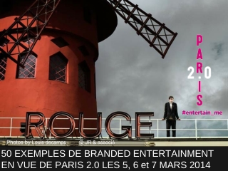 Veille sur le BRANDED ENTERTAINMENT pour identifier les 50 campagnes les plus créatives de 2013 en vue de PARIS 2.0 #ent