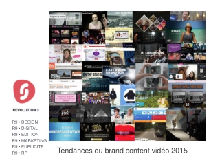les tendances du brand content video 2015 pour la conférence des trophées de la video on line