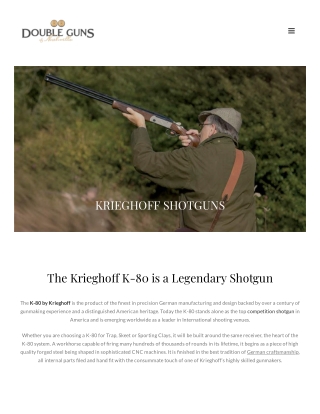 Krieghoff Shotguns by Double Guns of Nashville