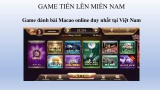 GIỚI THIỆU GAME TIẾN LÊN MIỀN NAM