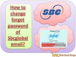 How to change forgot password of Sbcglobal email?