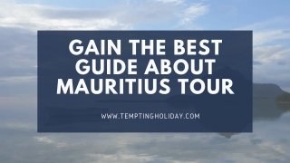 Gain the Best Guide About Mauritius Tour From Tempting Holiday