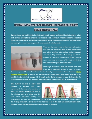 Dental Implants Glen Mills PA