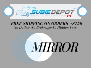 Variety of Mirrors and Other Interior Products at SubieDepot