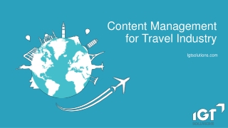 Content Management for Travel Industry