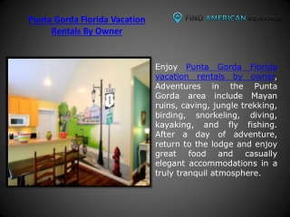 Punta Gorda Florida Vacation Rentals By Owner