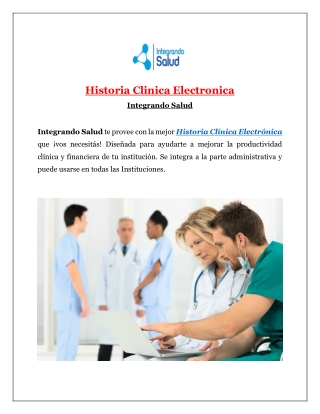 Historia Clinica Electronica | Integrando Salud