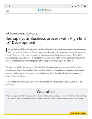 Iot app development bangalore