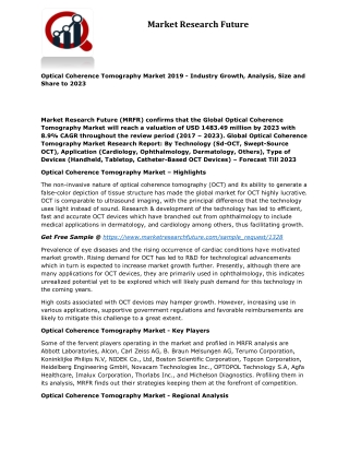 Optical coherence tomography market