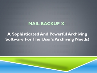 Software for mac outlook backup