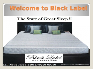 Best mattress online in india | Memory Foam Mattress online - Black Label