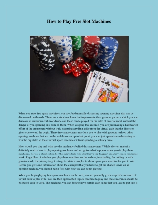 free casino games