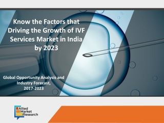 India IVF Services Market Poised to Rake in $829.5 million by 2023