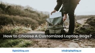 What are the Benefits of Customized Laptop Bags?