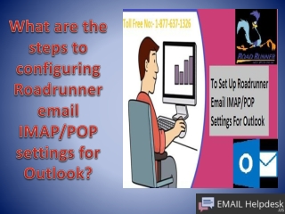 How to set up Roadrunner email login IMAP or POP settings for Outlook?