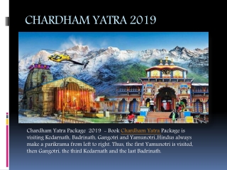 Chardham Yatra 2019