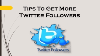 How to get more Twitter Follower