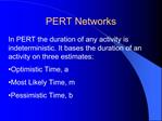 PERT Networks