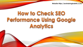 How to Check SEO Performance Using Google Analytics?