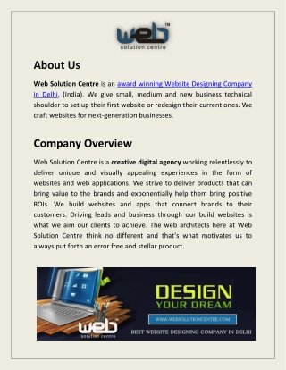 Best Website Designing Company in India