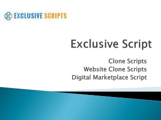 Clone Scripts | Website Clone Scripts | Digital Marketplace Script