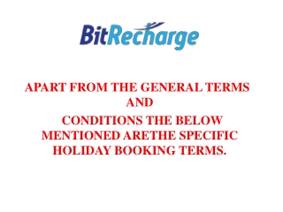 BITRECHARGE-One for all Cryptocurrency travel booking.